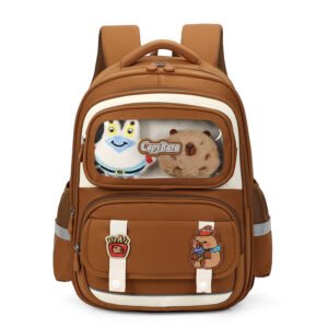 Sac à Dos Enfant Ludique avec Plusieurs Compartiment et un Peluche